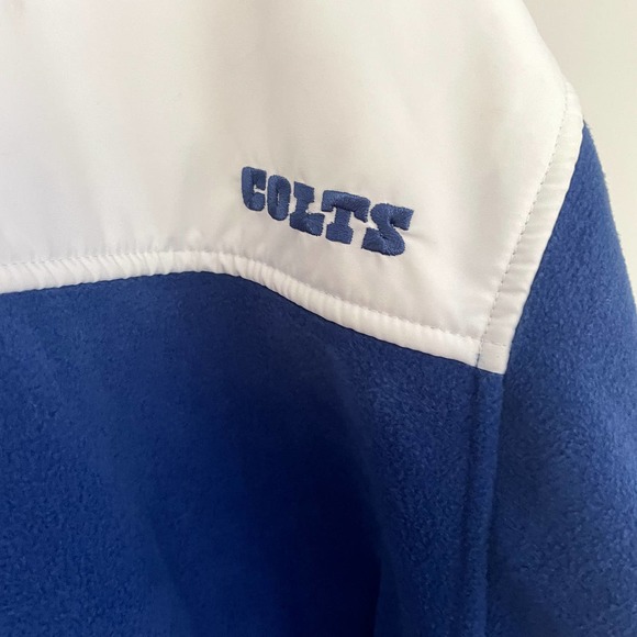NFL Colts Blue Fleece Full Zip Jacket in Men's Size XXL - Picture 13 of 16